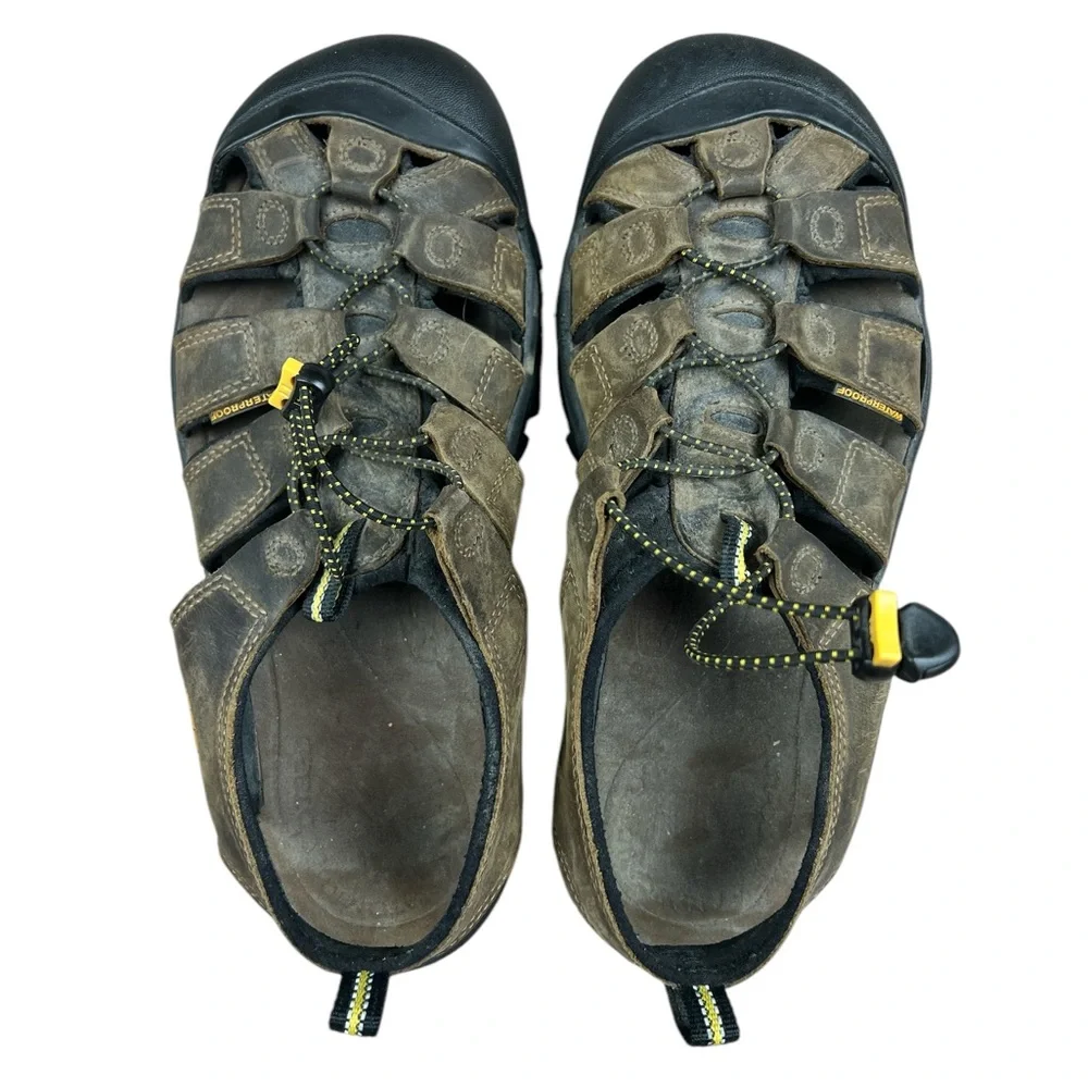 Keen Shoes Men's Size 10.5‎ Sandals Newport Leather Walking Outdoor Brown